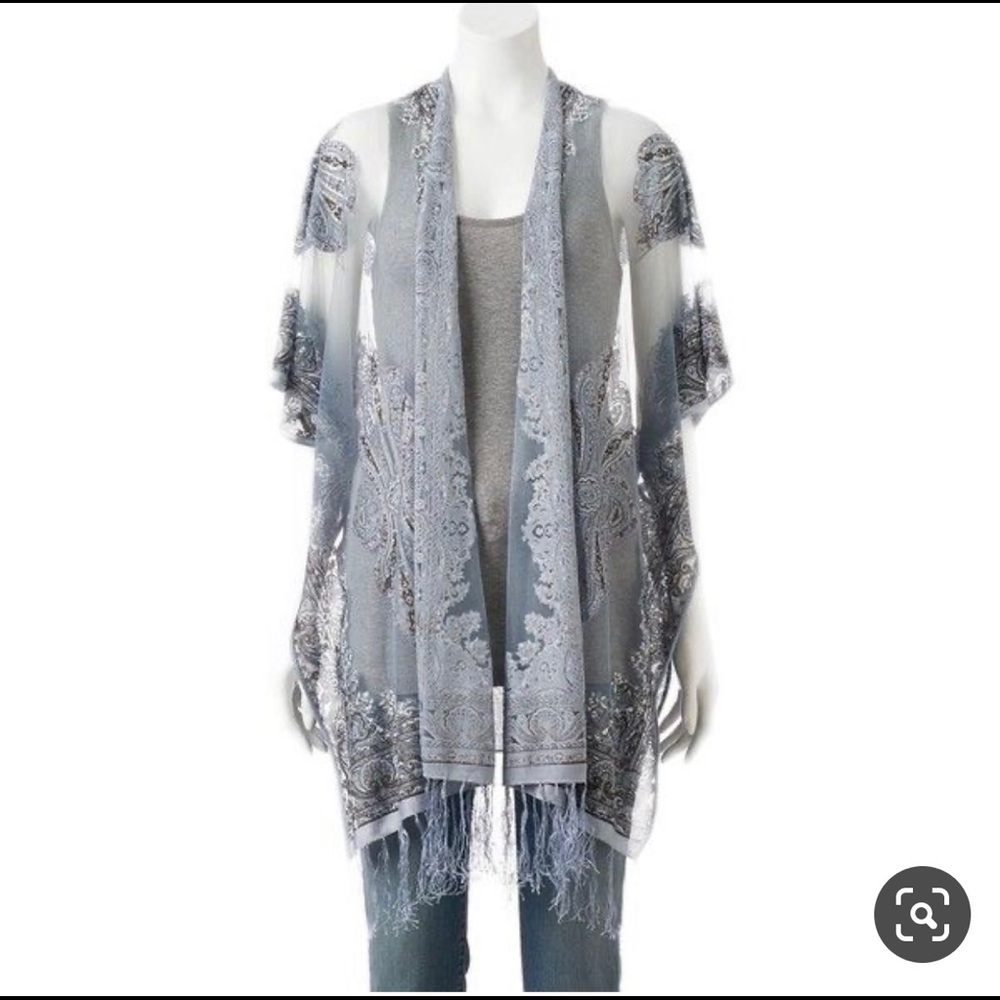 Lightweight floral cardigan